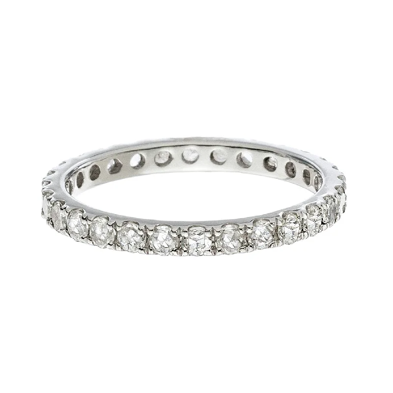 women's diamond rings-Josephine Band White Gold Diamond 2mm