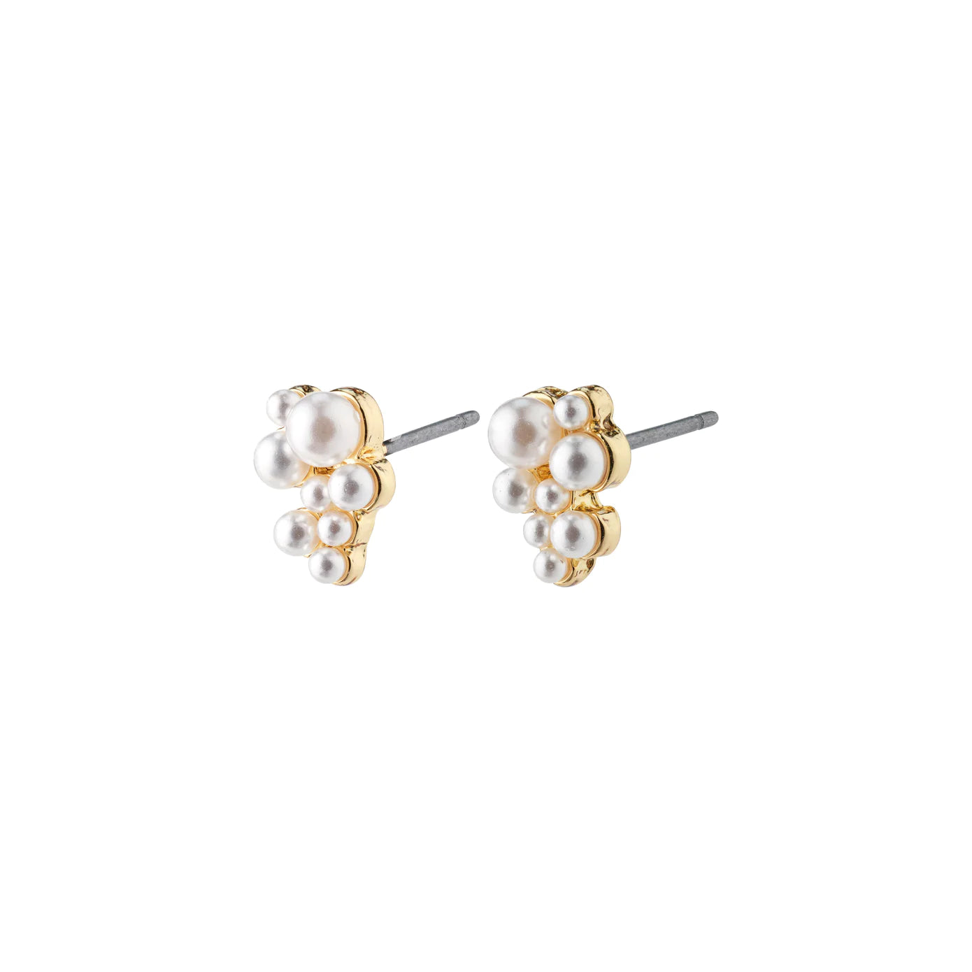 women's gemstone stud earrings-Relando Gold Plated Studs