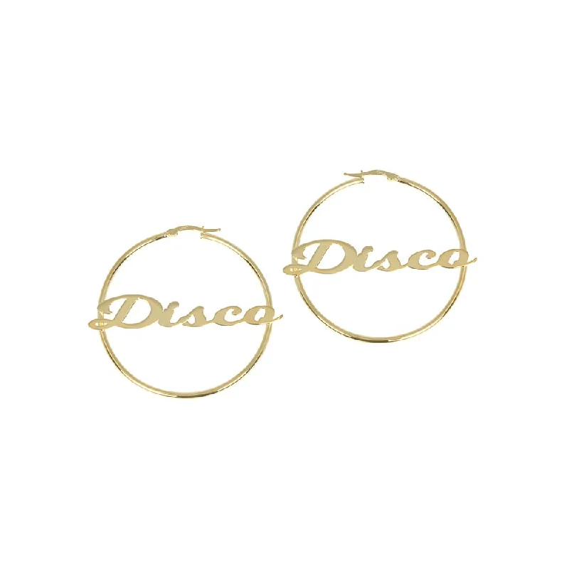 women's sustainable earrings-THE DISCO HOOPS