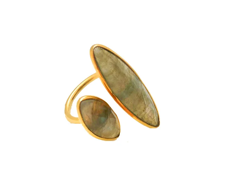 women's adjustable gemstone rings-SLYVER LAB RING