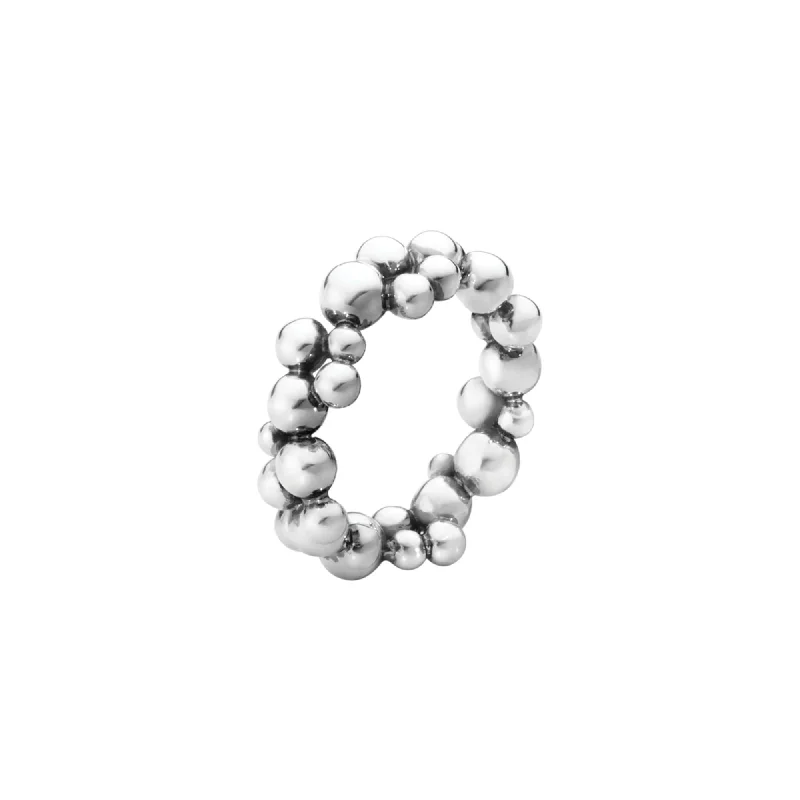 women's cocktail rings-Moonlight Grapes Silver Ring