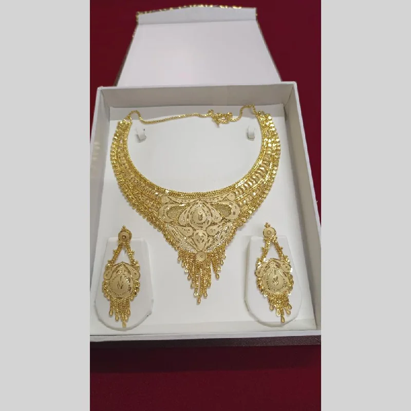 women's wedding anniversary necklaces-Pari Art Jewellery Forming Necklace Set