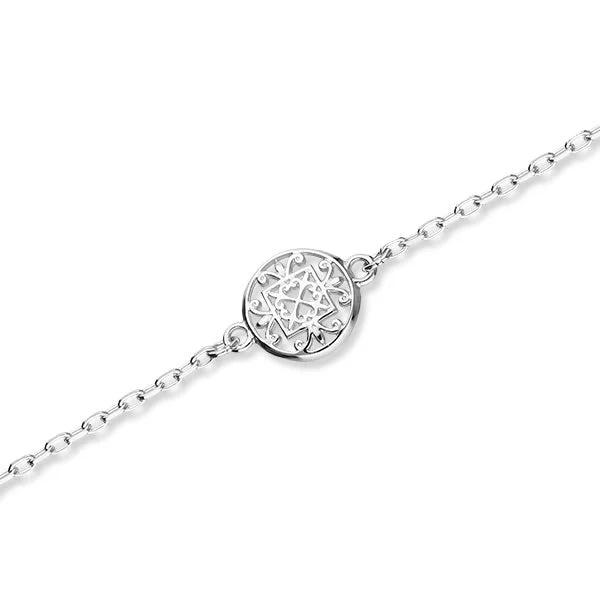 women's birthstone bracelets-St Magnus Silver Bracelet BL502