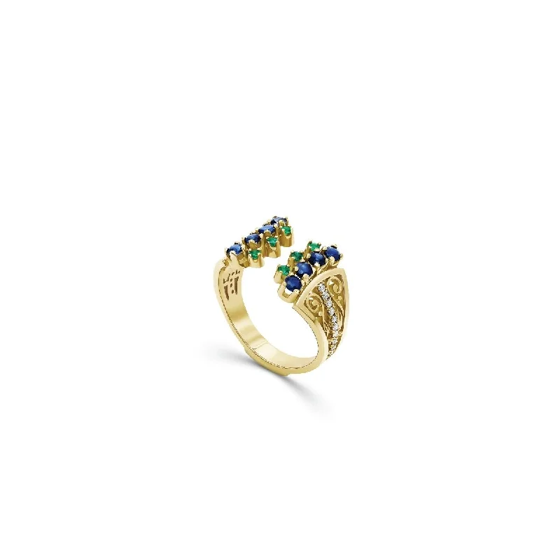 women's large rings-Ajouré Ottoman Ring