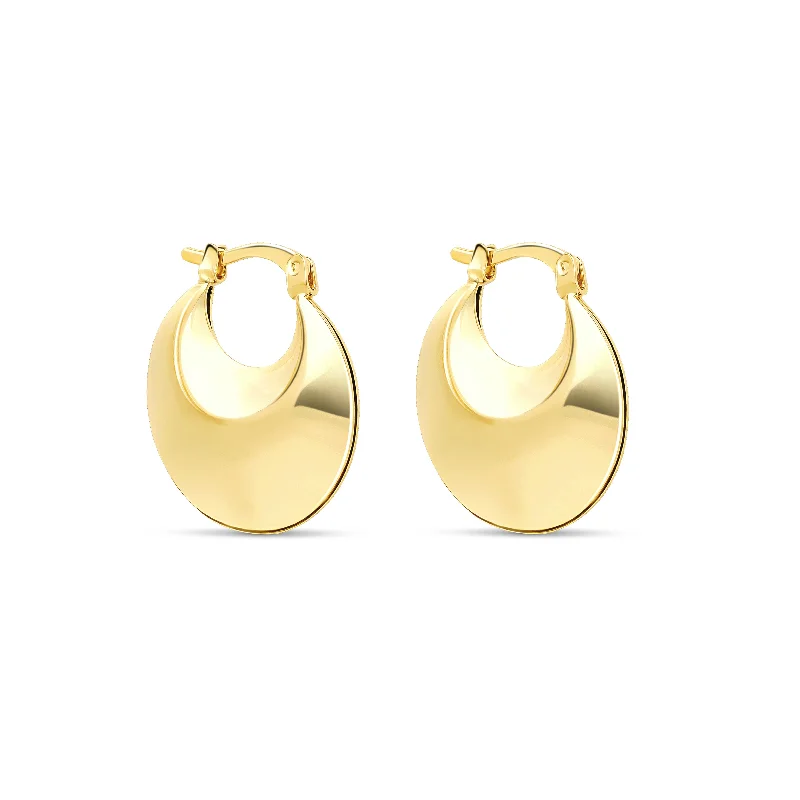 women's small hoop earrings-The Luna Hoops