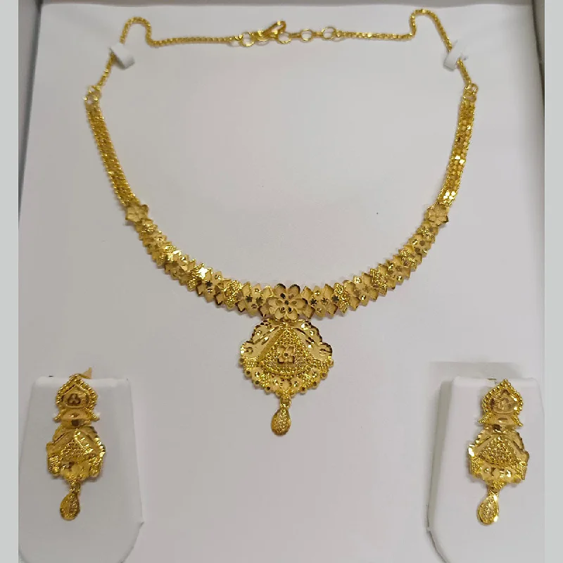 women's romantic necklaces-Pari Art Jewellery Forming Necklace Set