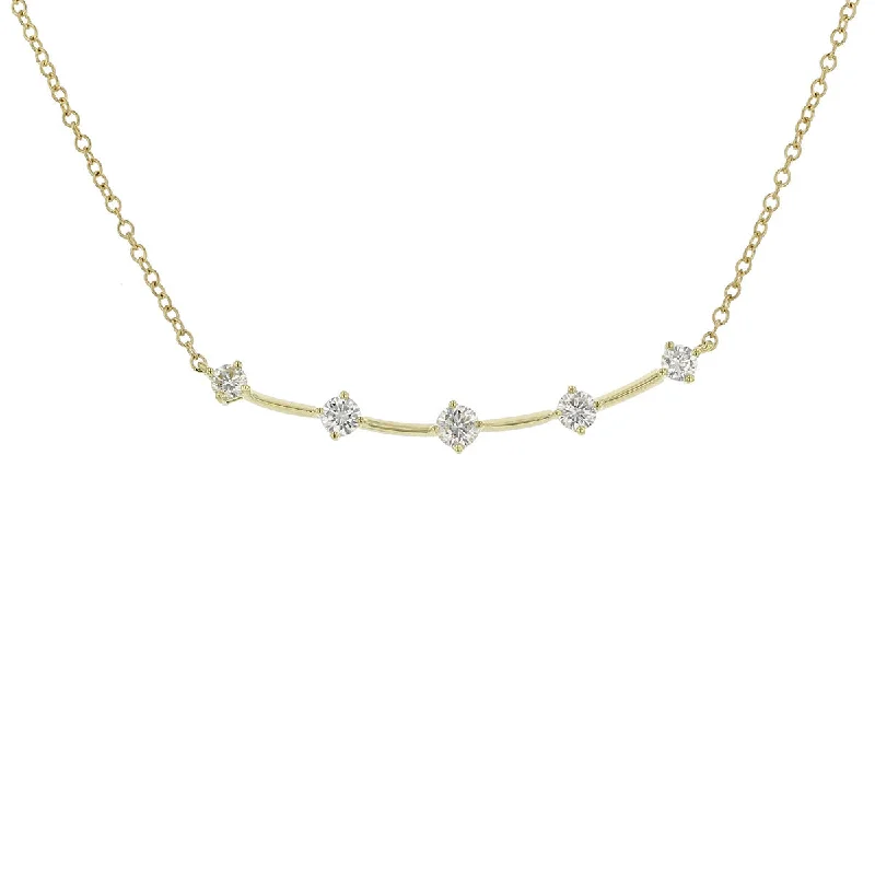 women's affordable necklaces-Constellation 5-Stone Necklace