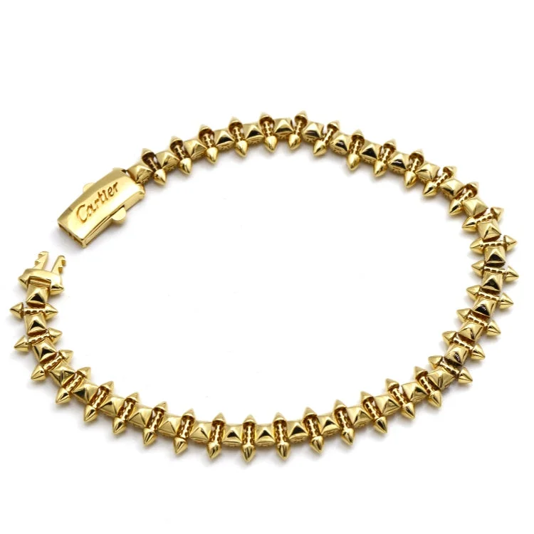 women's vintage-style bangles-Real Gold Clash Bracelet (21 C.M) A - Model GZJCT0601 BR1738