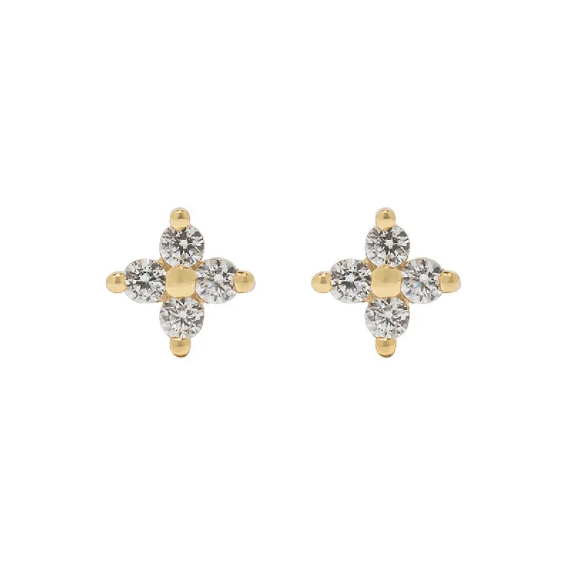 women's hoop earrings-Luna Studs