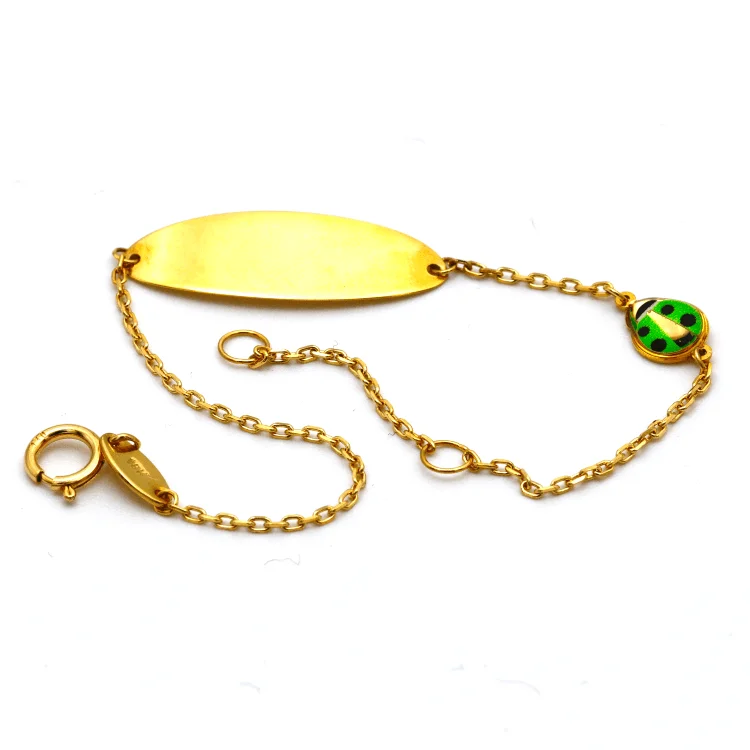 women's statement bracelets-Real Gold Beetle Bracelet 1913/2 BR1470