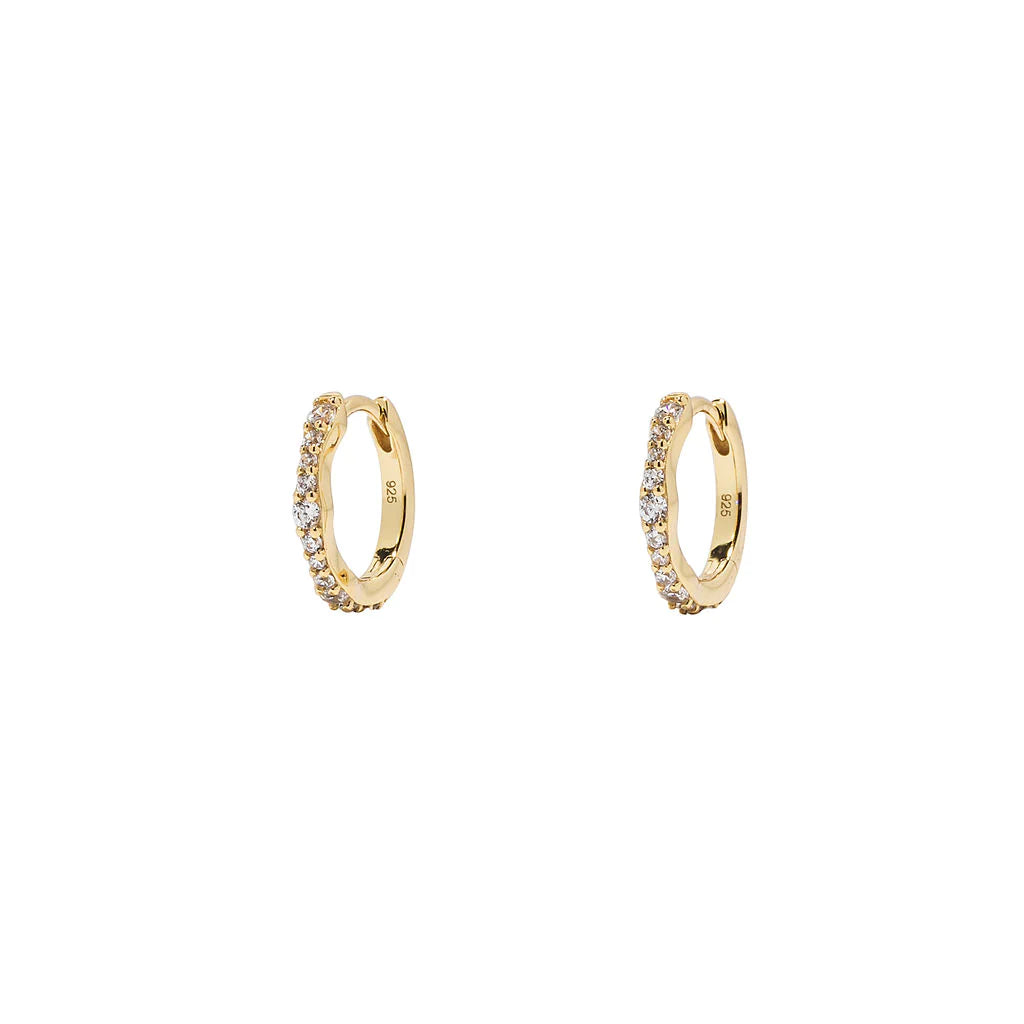 women's opal earrings-Tropez Hoops