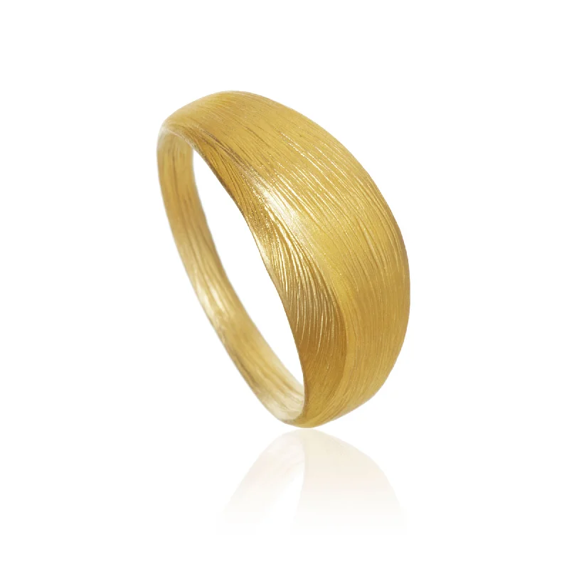 women's thin rings-Small Aura 18K Gold Ring