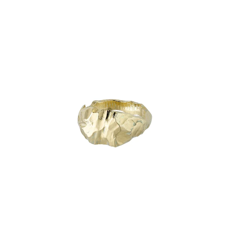 women's silver rings-Ellen 18K Gold Ring