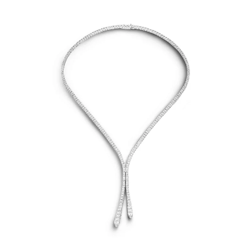 women's chain necklaces-Collana Diamond Tennis Necklace