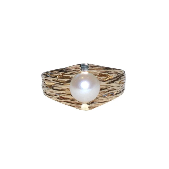 women's luxury bracelets-Pearl Dress Ring