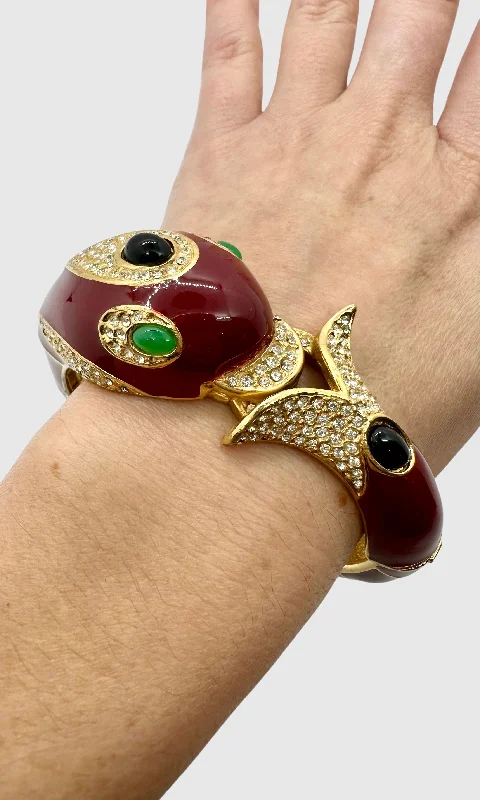 women's gemstone bangle bracelets-CINER DOLPHIN BRACELET