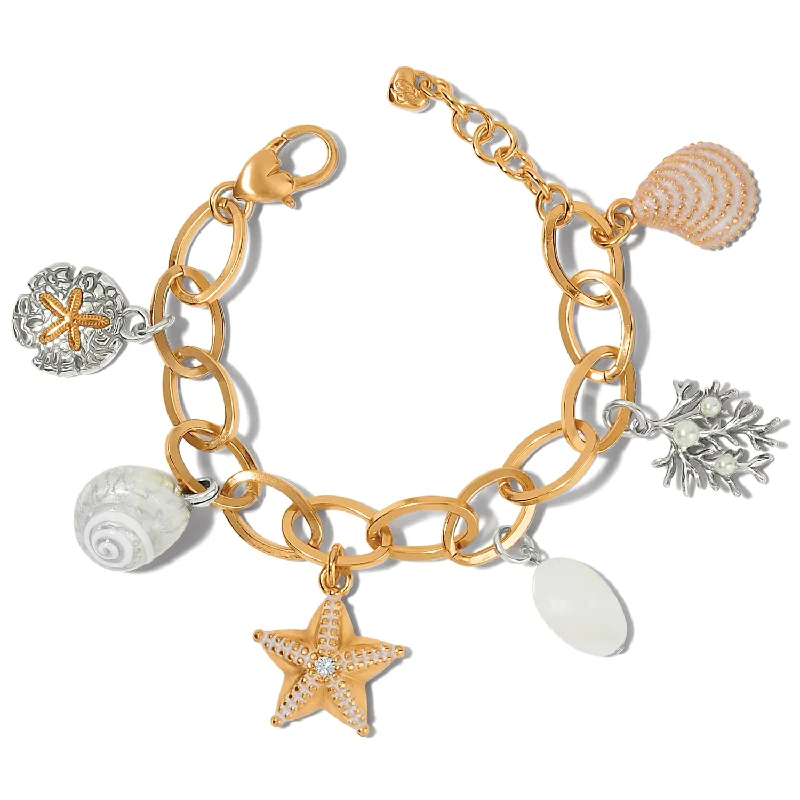 women's birthstone bangle bracelets-Sunset Cove Charm Bracelet