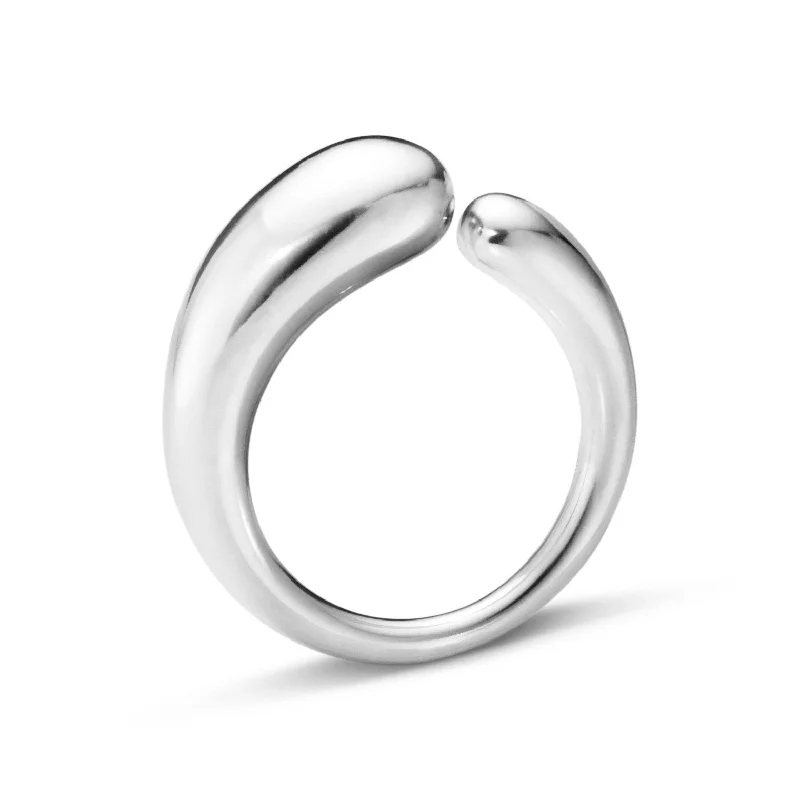 women's wedding rings-Small Mercy Silver Ring