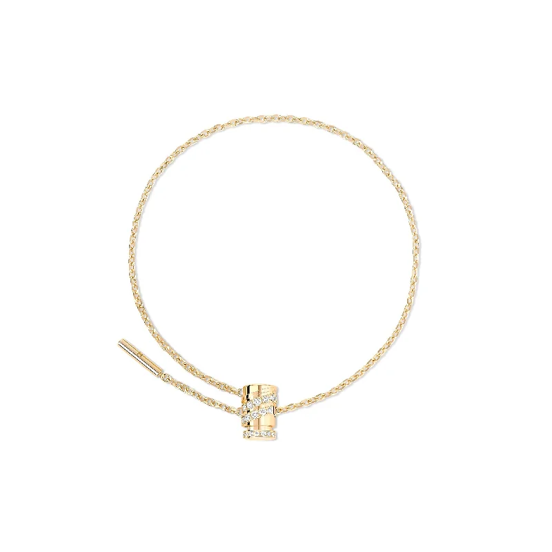 women's polished gold bangles-Mini Latch Chain Bracelet