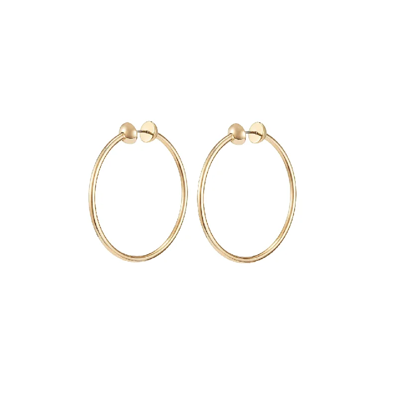 women's elegant earrings-Small Icon Hoops - Gold