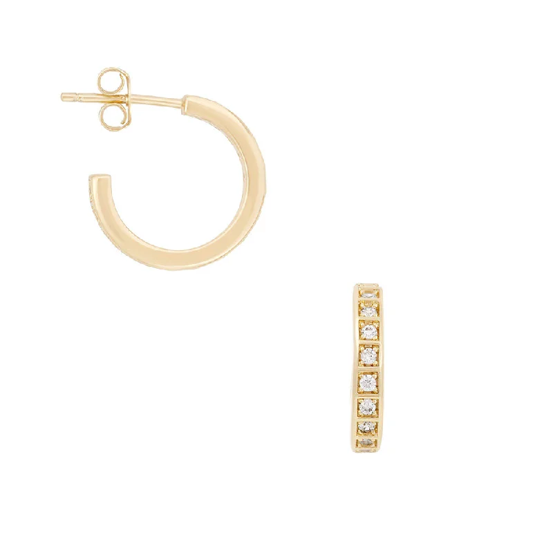 women's unique stud earrings-Hailee Hoops