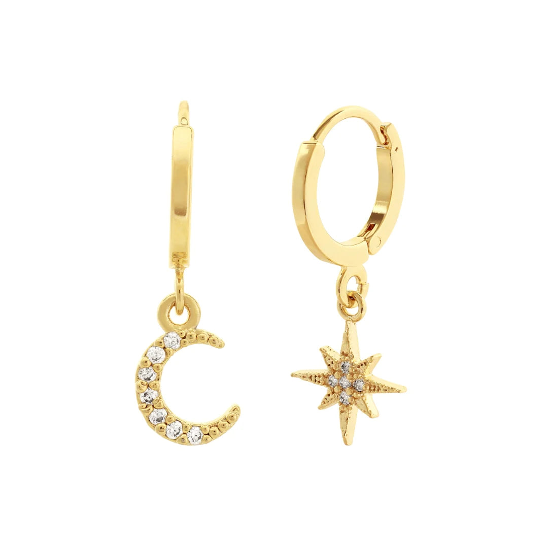 women's bridal earrings-Chloe Hoops