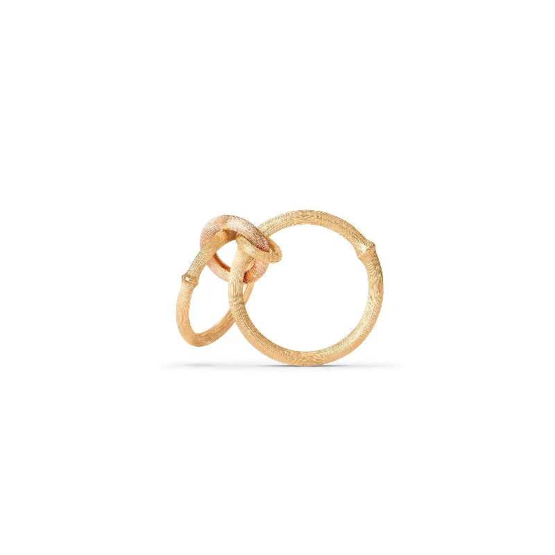 women's chic rings-Nature 18K Gold & Rosegold Ring