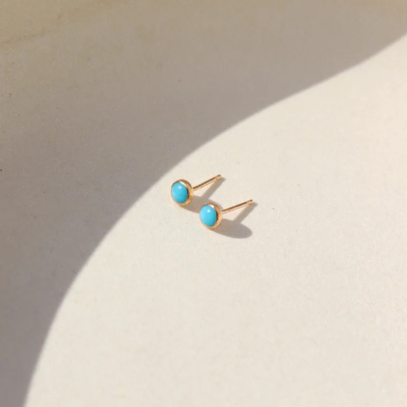 women's geometric drop earrings-Turquoise Studs | Wholesale