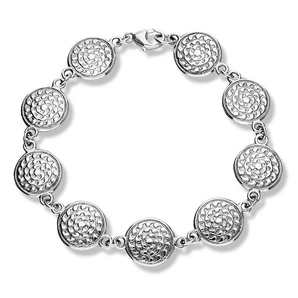 women's minimalist bracelets-St Magnus Silver Bracelet BL507