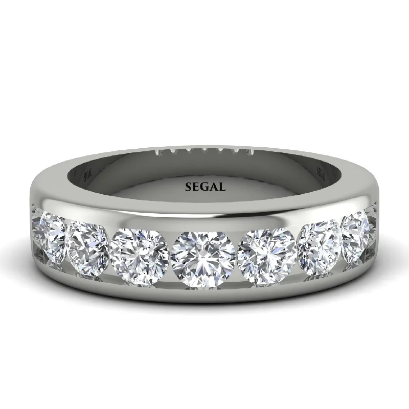 modern engagement rings with diamonds-Diamond Eternal Brilliance Men's Wedding Ring - Jamie No. 3