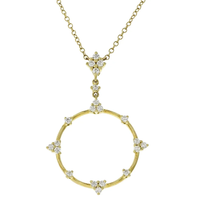 women's sustainable necklaces-Constellation Circle Necklace