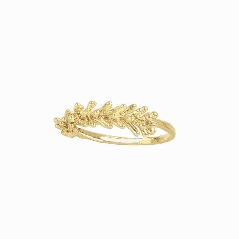 women's heart-shaped rings-POANA Gold Plated Ring