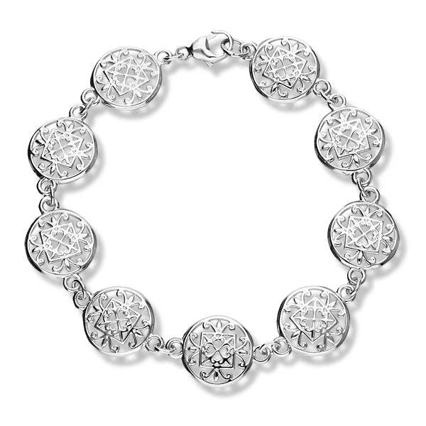 women's elegant bangles-St Magnus Silver Bracelet BL506