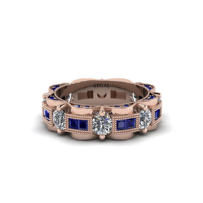 engagement rings with colored diamonds-Diamond Eternal Elegance Wedding Ring - Rosemary No. 62