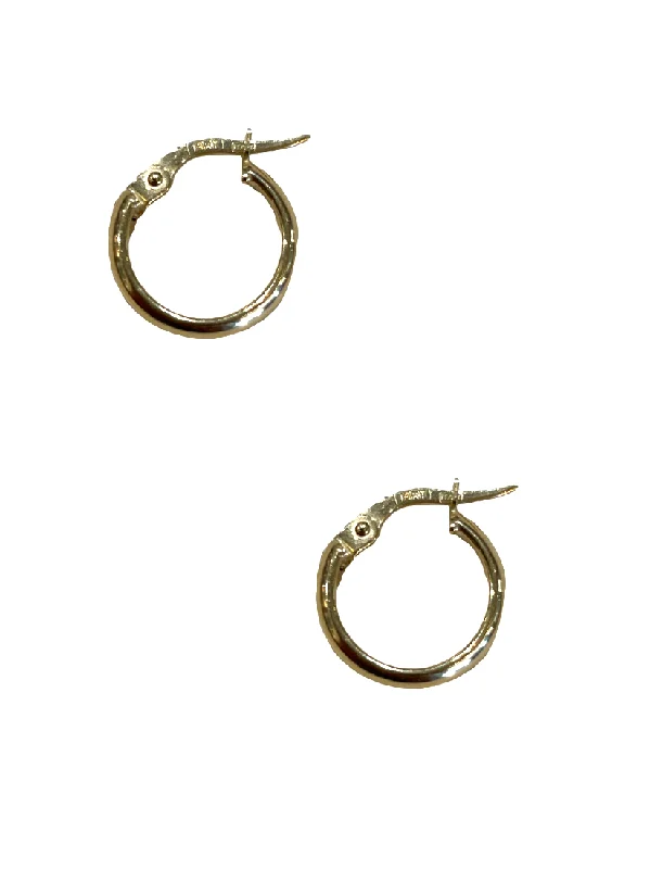 women's sapphire earrings-10K Gold Mini Hoops