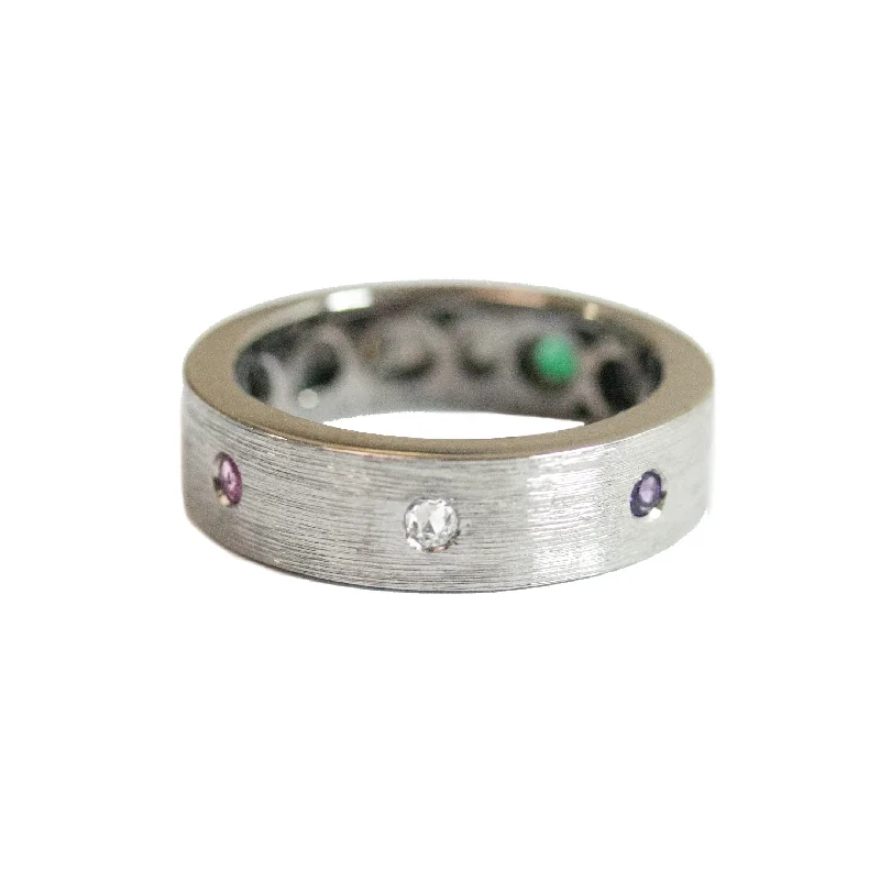 women's elegant rings-Nick Equality Band Silver