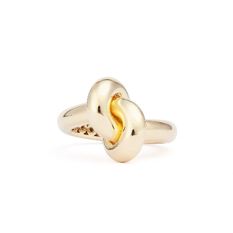 women's unique rings-Legacy Knot Medium (Loose) 18K Gold Ring