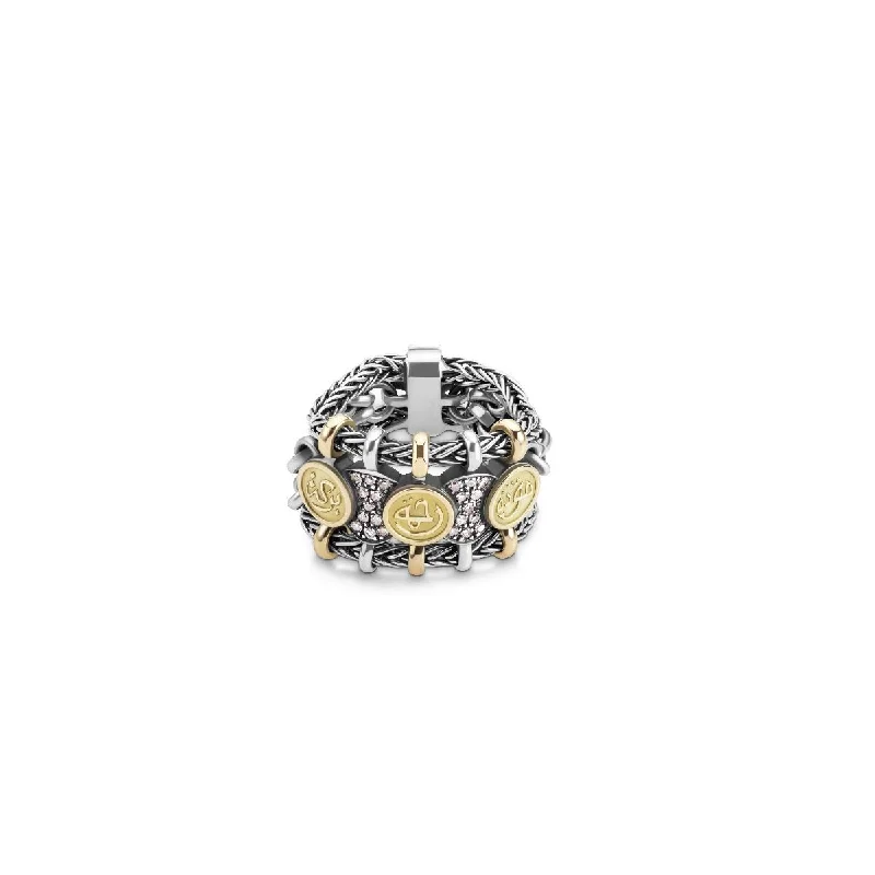 women's vintage-style rings-Blessings Chain Ring