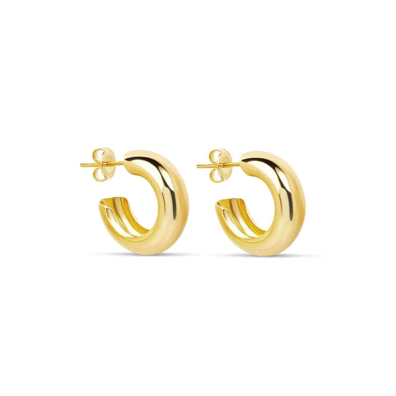 women's lightweight earrings-The Mini Hailey Hoops