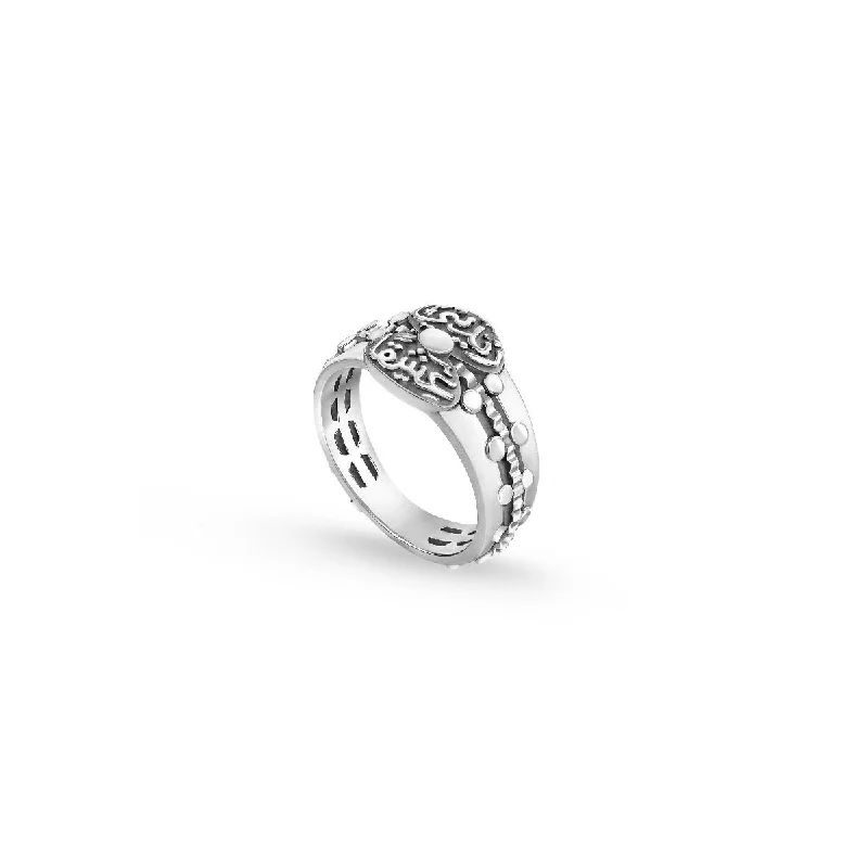 women's three-stone rings-Nizar Qabbani Ring For Him