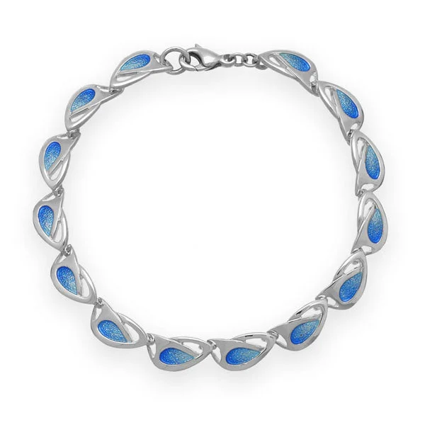 women's flower bracelets-Archibald Knox Silver Bracelet EBL53