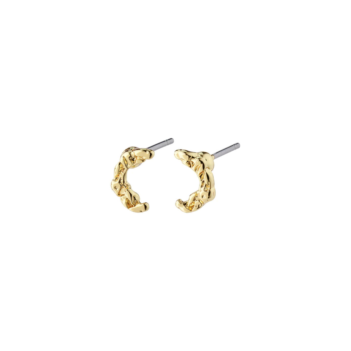 women's custom earrings-Remy Gold Plated Studs