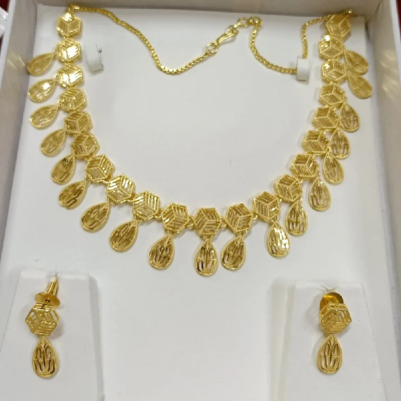 women's vintage diamond necklaces-Pari Art Jewellery Forming Necklace Set