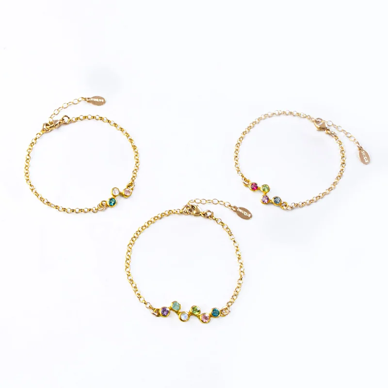 women's vintage-inspired bracelets-Custom ZigZag Birthstone Bracelet