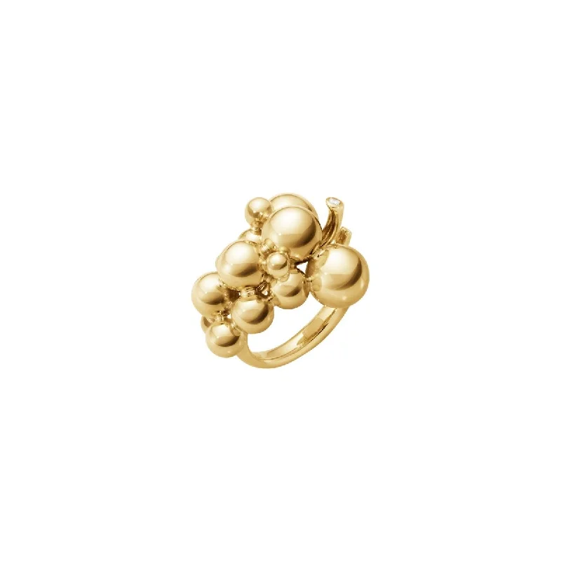 women's infinity rings-Moonlight Grapes Big 18K Gold Ring