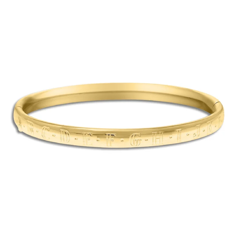 women's vintage bracelets-Kiddie Kraft 14KT Yellow Gold Filled 5.25-inch Childrens Bangle Bracelet