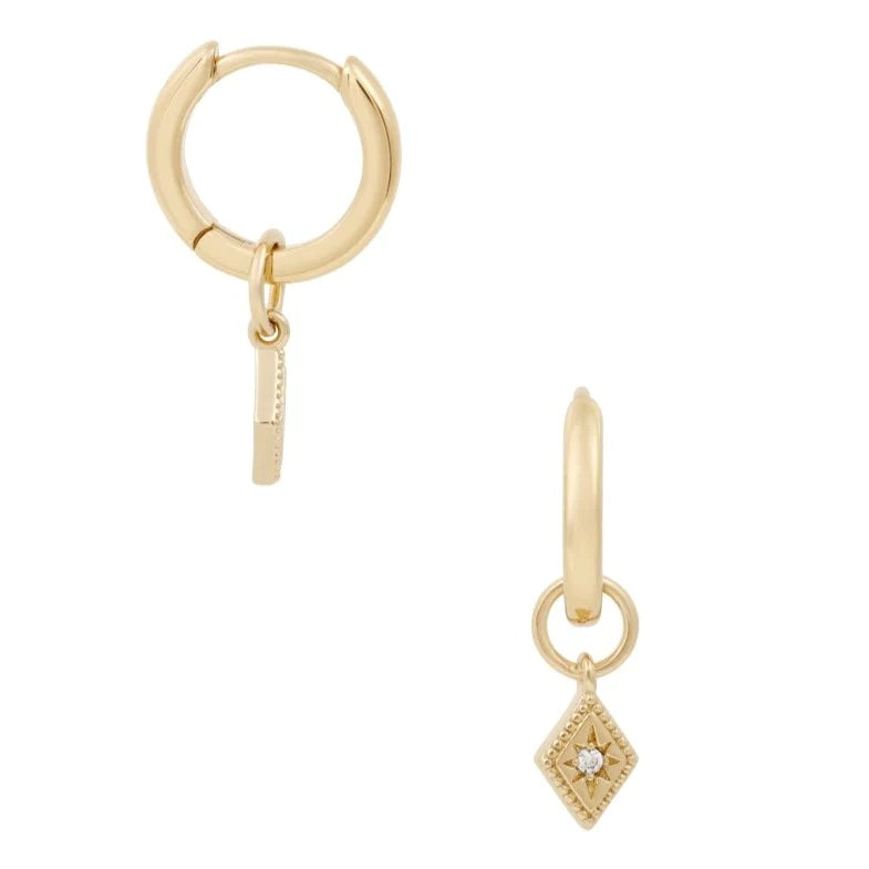 women's vintage earrings-Monroe Hoops