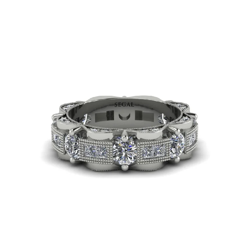 affordable engagement rings-Diamond Eternal Elegance Wedding Ring - Rosemary No. 3