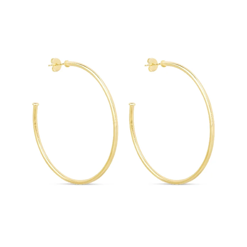 women's unique earrings-The Everyday Gold Hoops