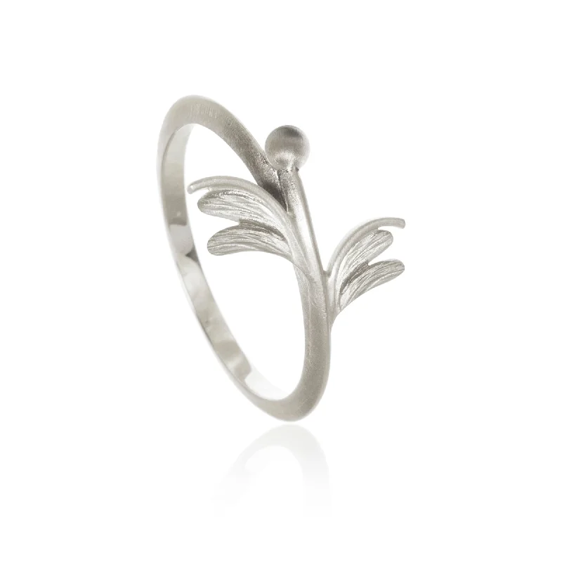 women's unique rings-Aura Silver Ring